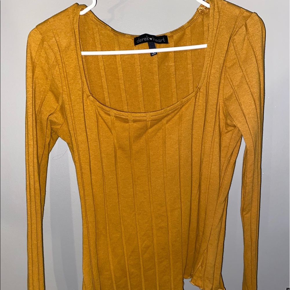 Burnt Orange/Yellow Long Sleeve